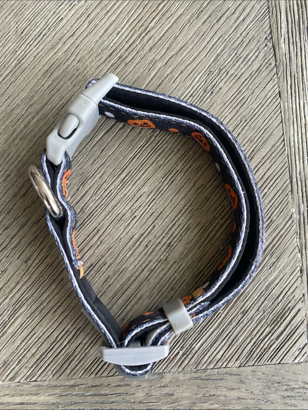FuzzYard Dog Collar Halloween Pumpkin Adjustable Safety Lock Small